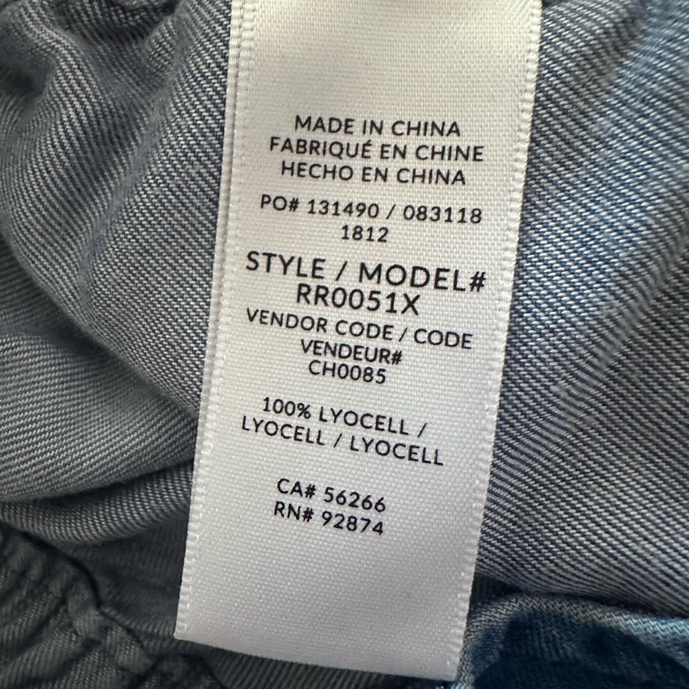 Splendid Blue Denim Sleeveless Pantsuit Jumper - Picture 6 of 6